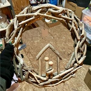 Rustic Driftwood Holiday Wreath